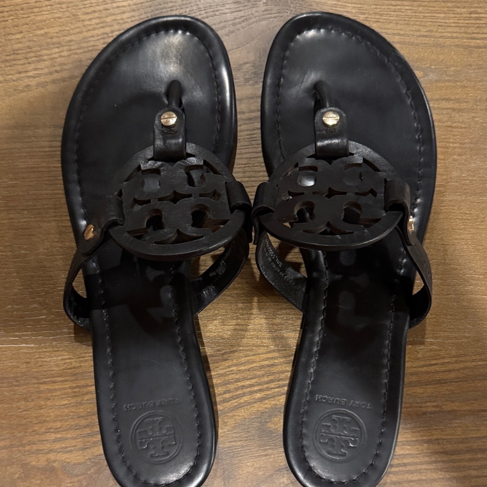 Tory Burch Black Cutout Sandals